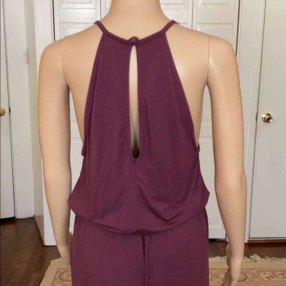 Rachel Pally Maisie Blouson Jumpsuit Maroon size M - Picture 6 of 8